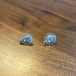 Kate Spade “Mrs” stud earrings